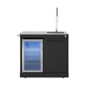 Modulo Empire COOL-CLEAN frigorifero + lavello (nero)