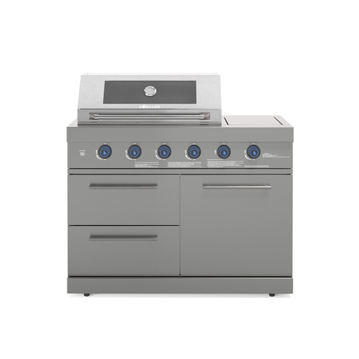 [EMPIRE-GASGRILL-6-BRENNER-8-BR] Modulo Empire grill a gas 6 fuochi (grigio)