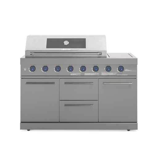 [MOD-EMP-GRILL-8G] Modulo grill a gas Empire 8 fuochi (grigio)