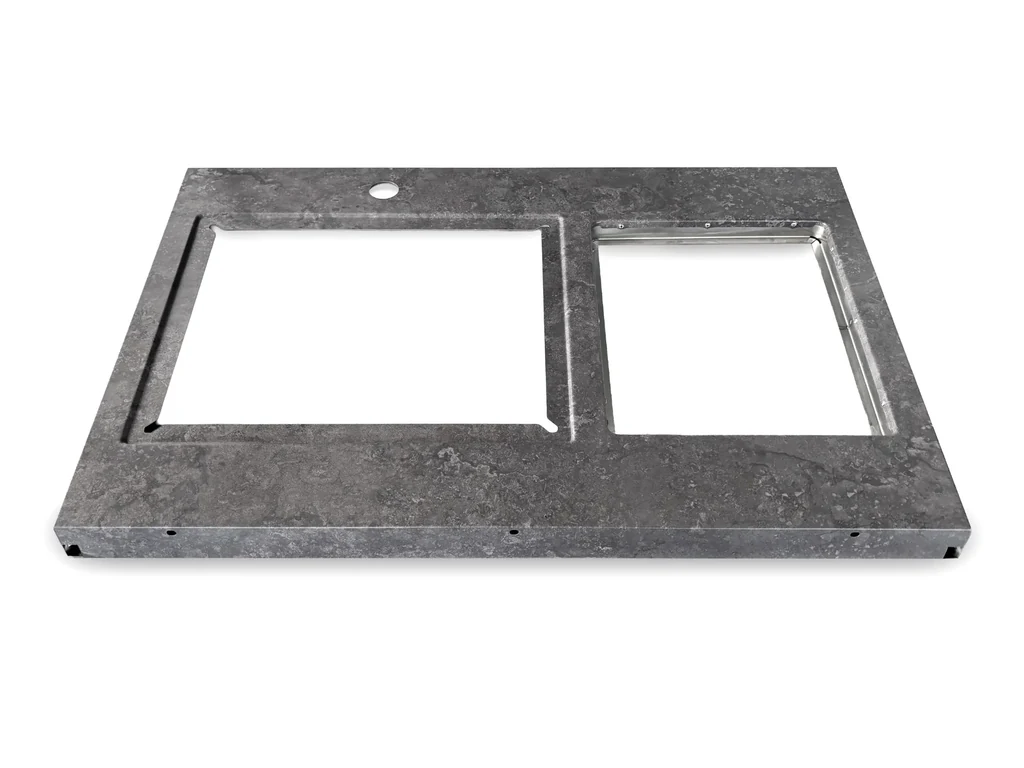 Arbeitsplatte in Steinoptik (Sink Unit)