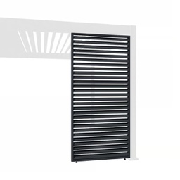 Horizontalna lamelna stranica (1.23m, Anthracite, Fixed)