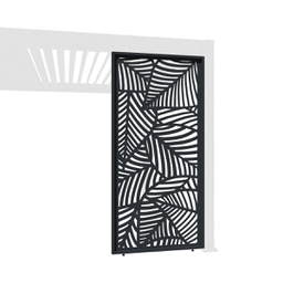 Designer side panel (Leaf pattern, 1.23m, Anthracite)