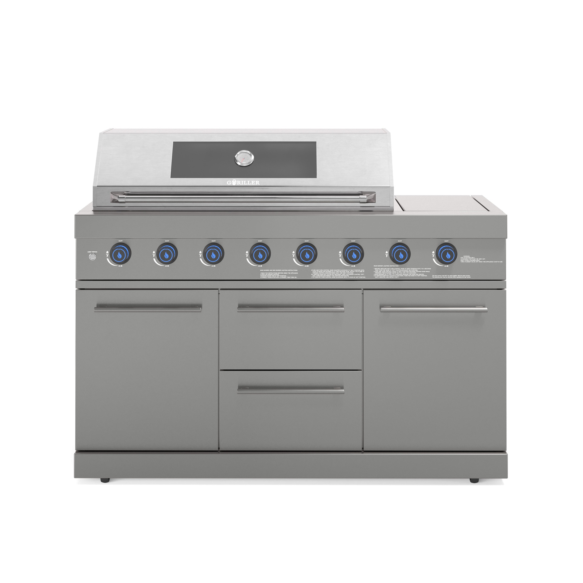 Gasgrill 8 Brenner (grau)