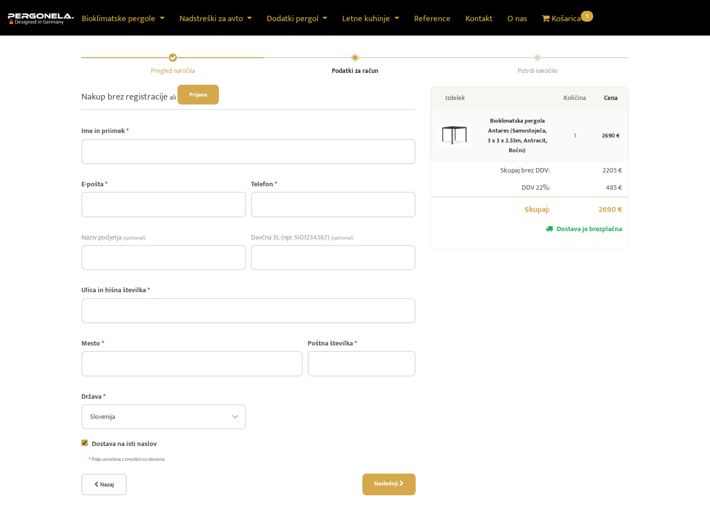 Checkout - Desktop